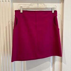 Hot pink wool skirt